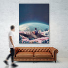 My world blossomed when I Loved You by Frank Moth on GIANT ART - blue photo manipulation