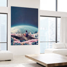 My world blossomed when I Loved You by Frank Moth on GIANT ART - blue photo manipulation