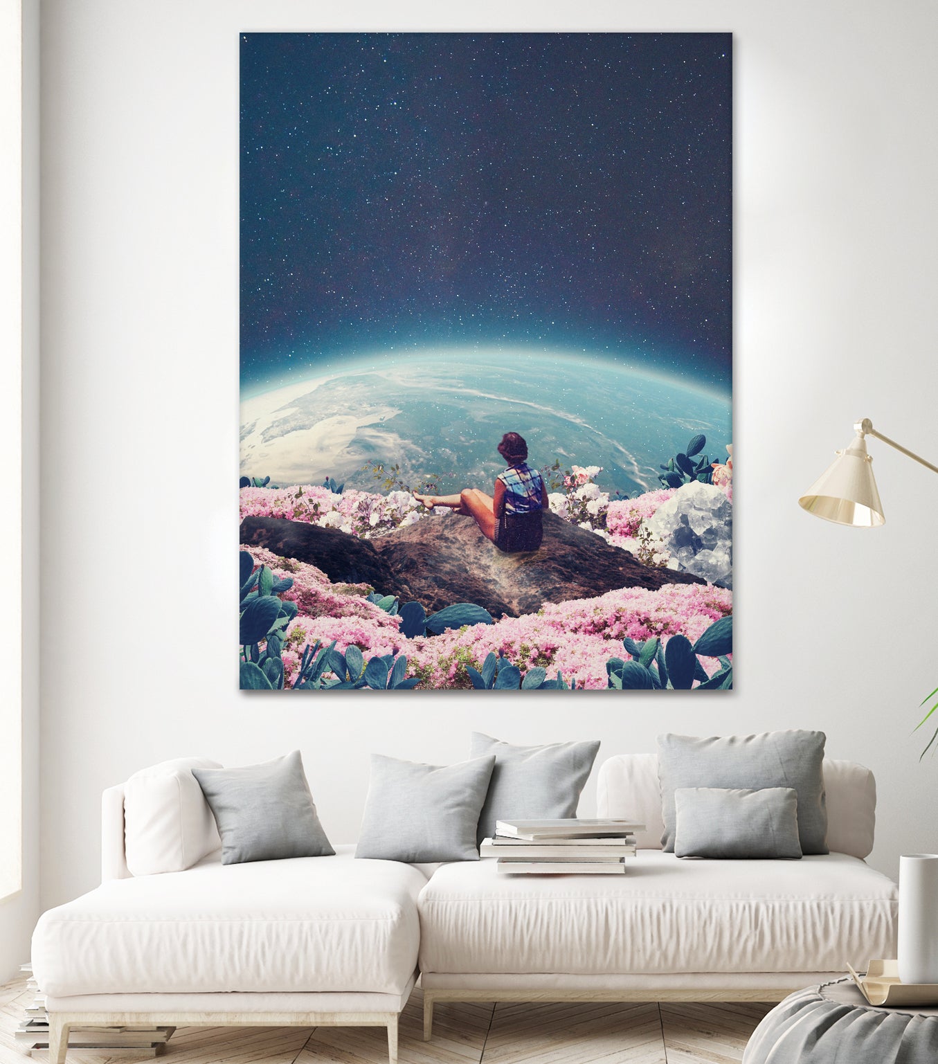 My world blossomed when I Loved You by Frank Moth on GIANT ART - blue photo manipulation