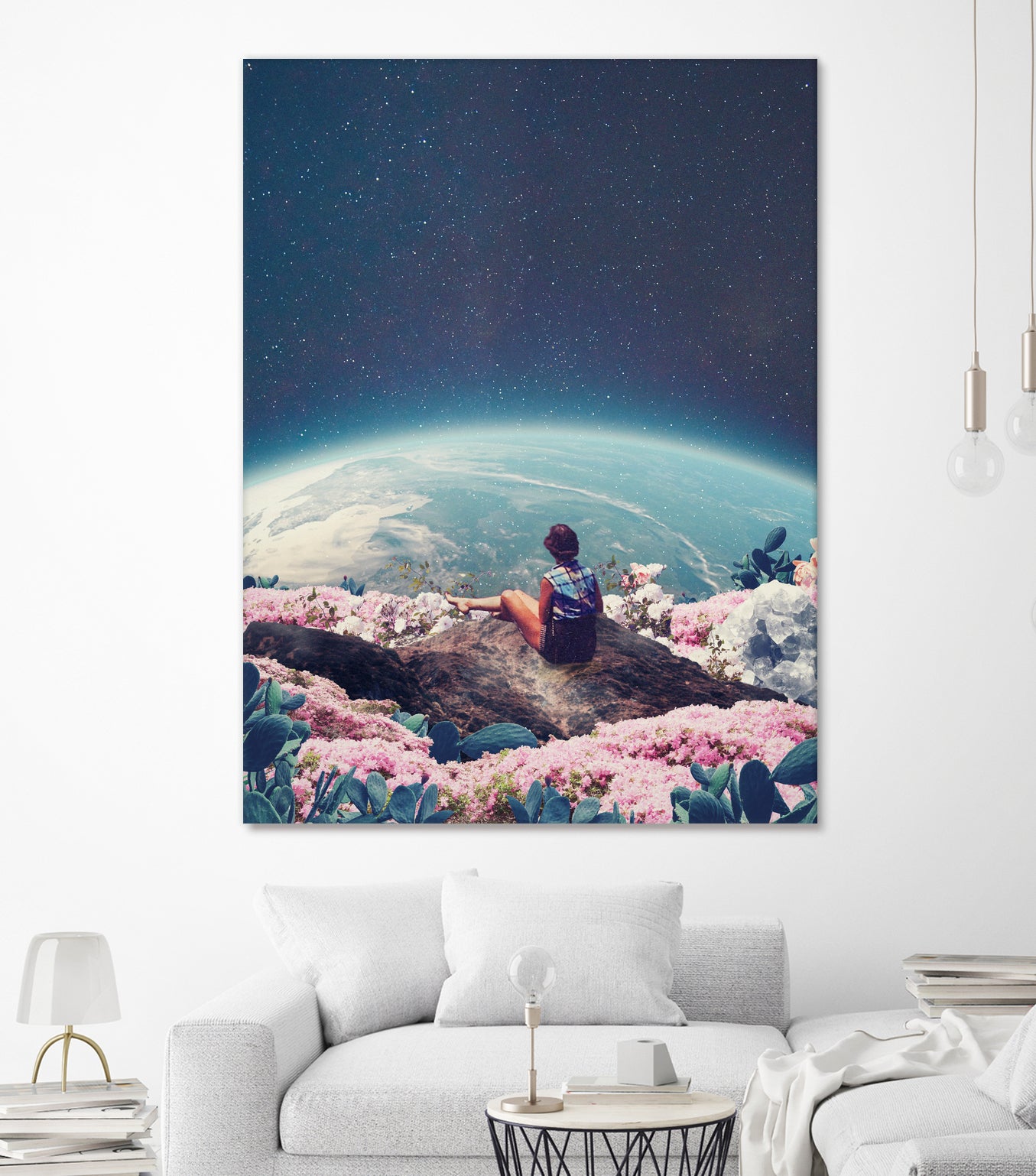 My world blossomed when I Loved You by Frank Moth on GIANT ART - blue photo manipulation