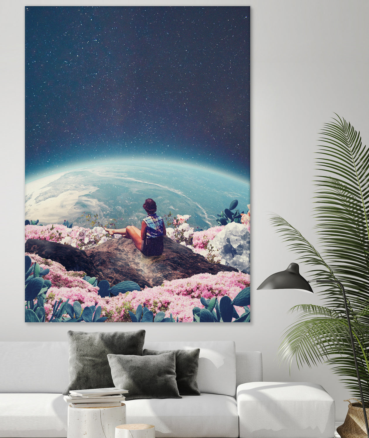 My world blossomed when I Loved You by Frank Moth on GIANT ART - blue photo manipulation