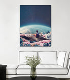 My world blossomed when I Loved You by Frank Moth on GIANT ART - blue photo manipulation