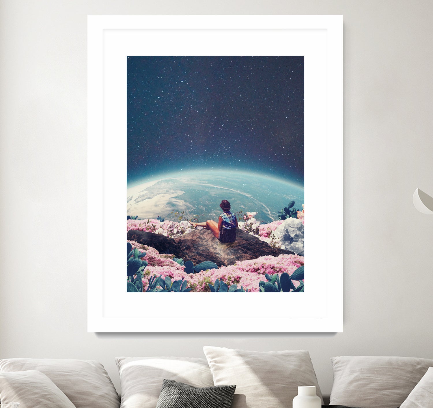 My world blossomed when I Loved You by Frank Moth on GIANT ART - blue photo manipulation