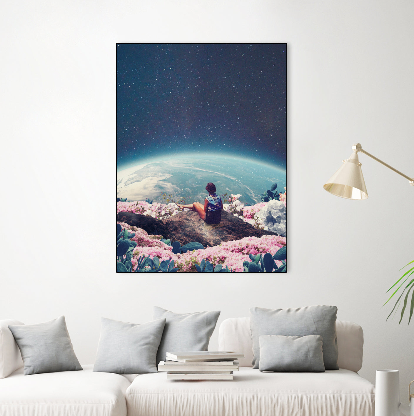 My world blossomed when I Loved You by Frank Moth on GIANT ART - blue photo manipulation