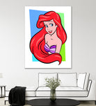 Ariel | The Little Mermaid | Pop Art by William Cuccio on GIANT ART - red digital painting