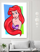 Ariel | The Little Mermaid | Pop Art by William Cuccio on GIANT ART - red digital painting