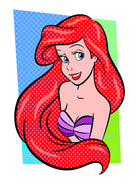 Ariel | The Little Mermaid | Pop Art by William Cuccio on GIANT ART - red digital painting