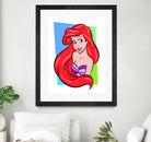 Ariel | The Little Mermaid | Pop Art by William Cuccio on GIANT ART - red digital painting