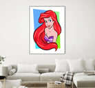 Ariel | The Little Mermaid | Pop Art by William Cuccio on GIANT ART - red digital painting