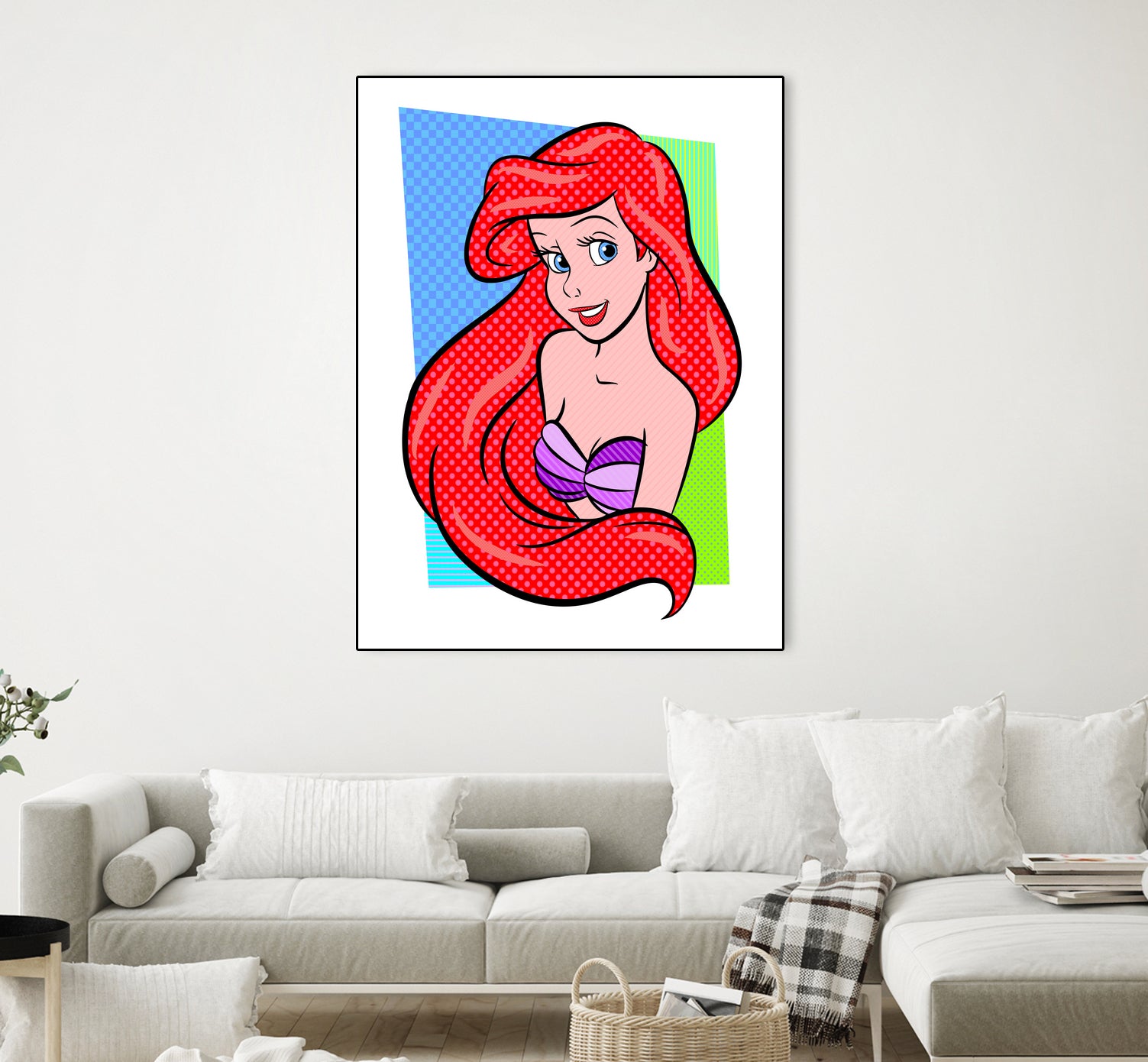 Ariel | The Little Mermaid | Pop Art by William Cuccio on GIANT ART - red digital painting