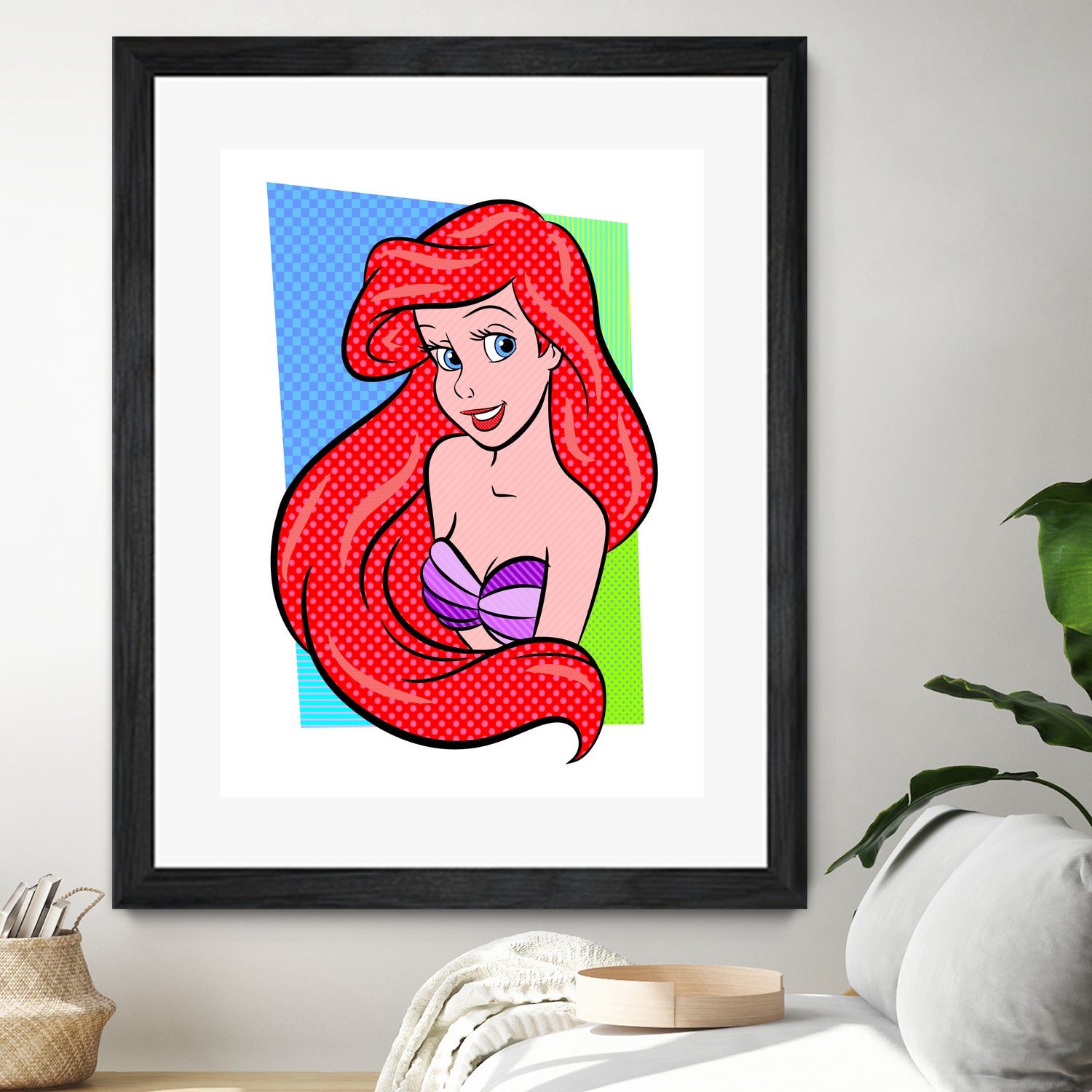 Ariel | The Little Mermaid | Pop Art by William Cuccio on GIANT ART - red digital painting