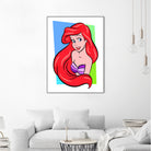 Ariel | The Little Mermaid | Pop Art by William Cuccio on GIANT ART - red digital painting