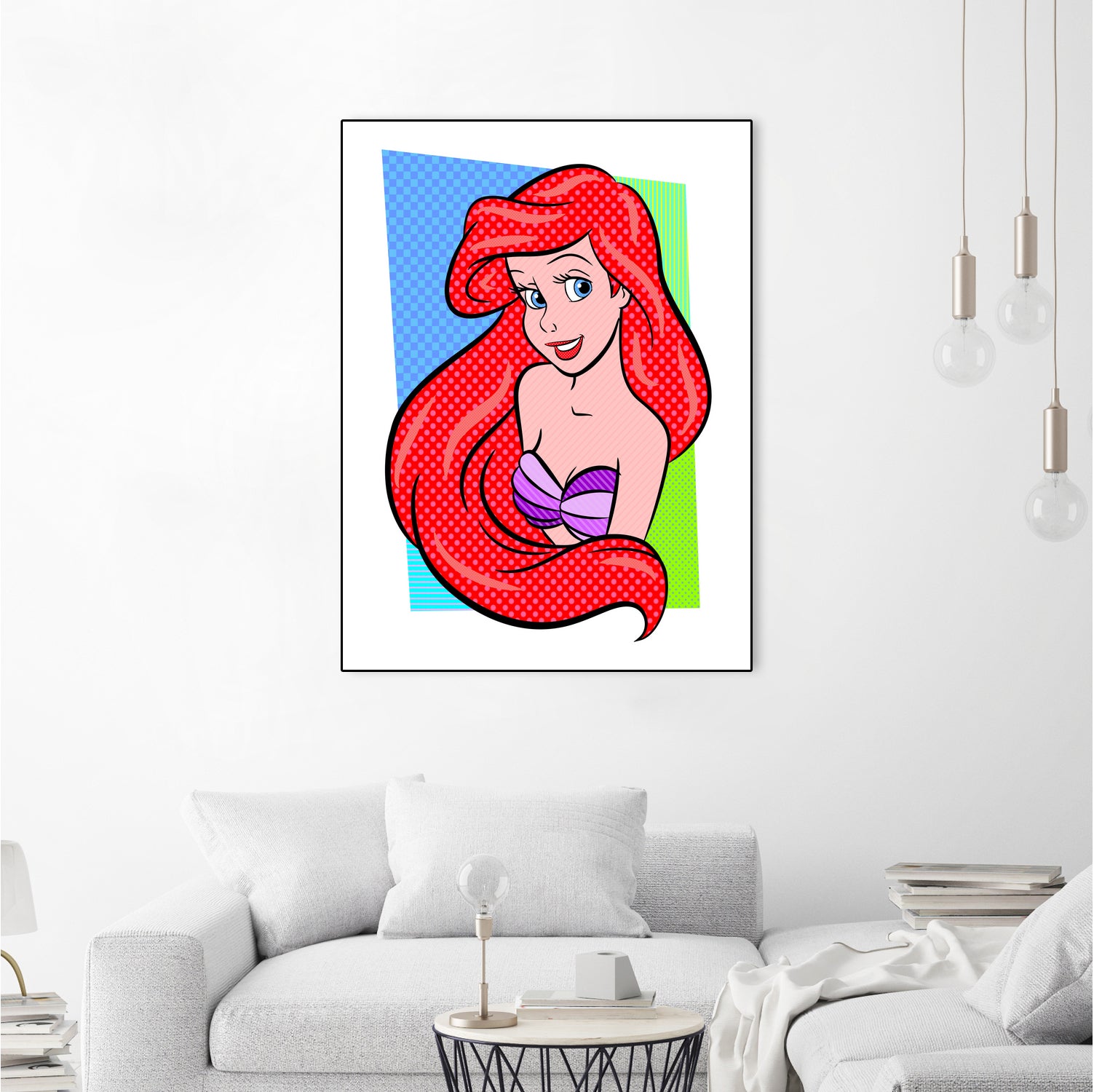 Ariel | The Little Mermaid | Pop Art by William Cuccio on GIANT ART - red digital painting