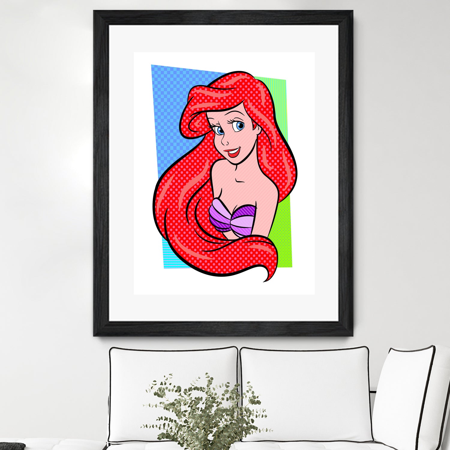 Ariel | The Little Mermaid | Pop Art by William Cuccio on GIANT ART - red digital painting