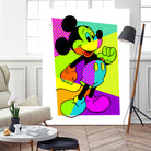 Mickey Mouse | Pop Art by William Cuccio on GIANT ART - green digital painting