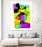 Mickey Mouse | Pop Art by William Cuccio on GIANT ART - green digital painting