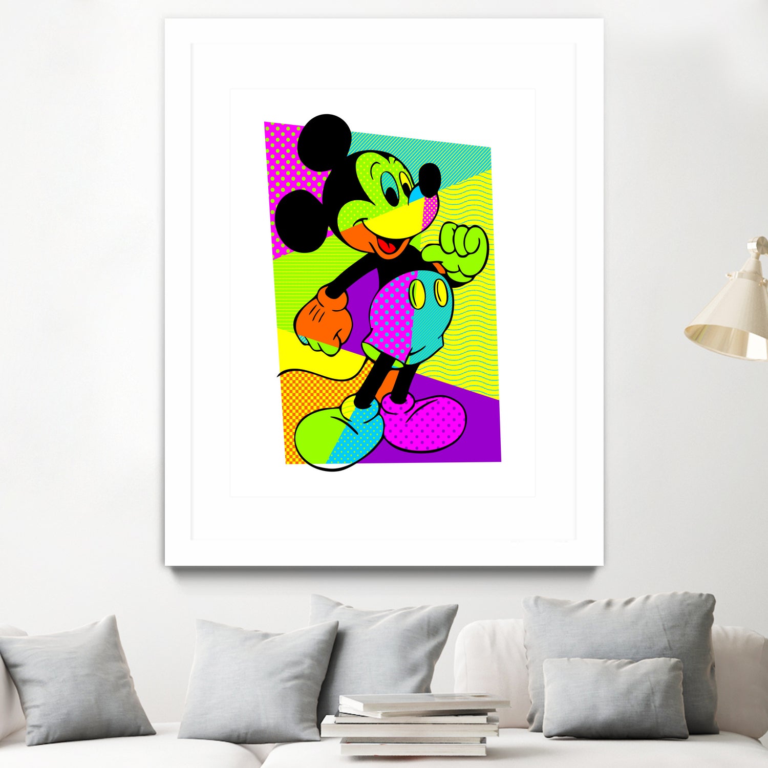 Mickey Mouse | Pop Art by William Cuccio on GIANT ART - green digital painting