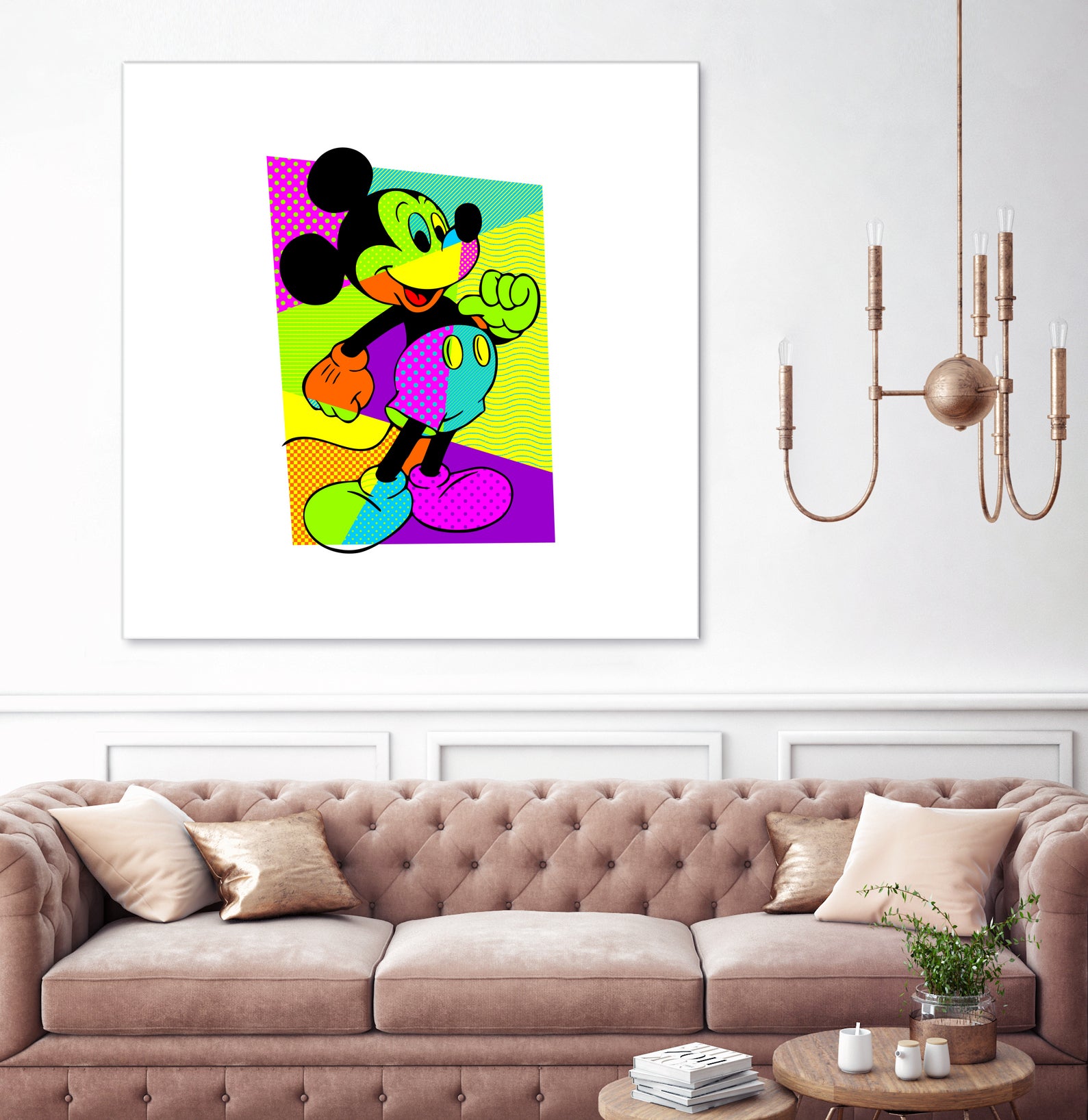 Mickey Mouse | Pop Art by William Cuccio on GIANT ART - green digital painting