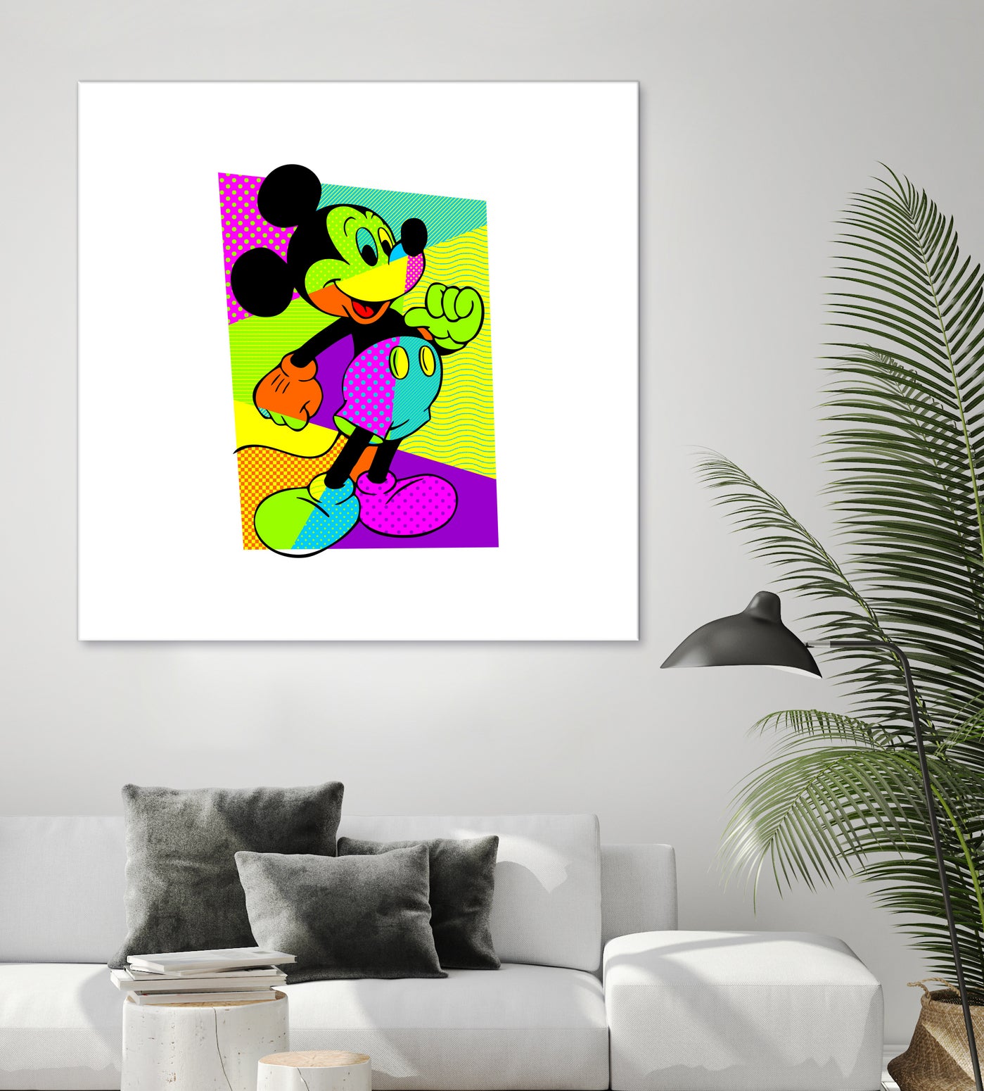 Mickey Mouse | Pop Art by William Cuccio on GIANT ART - green digital painting