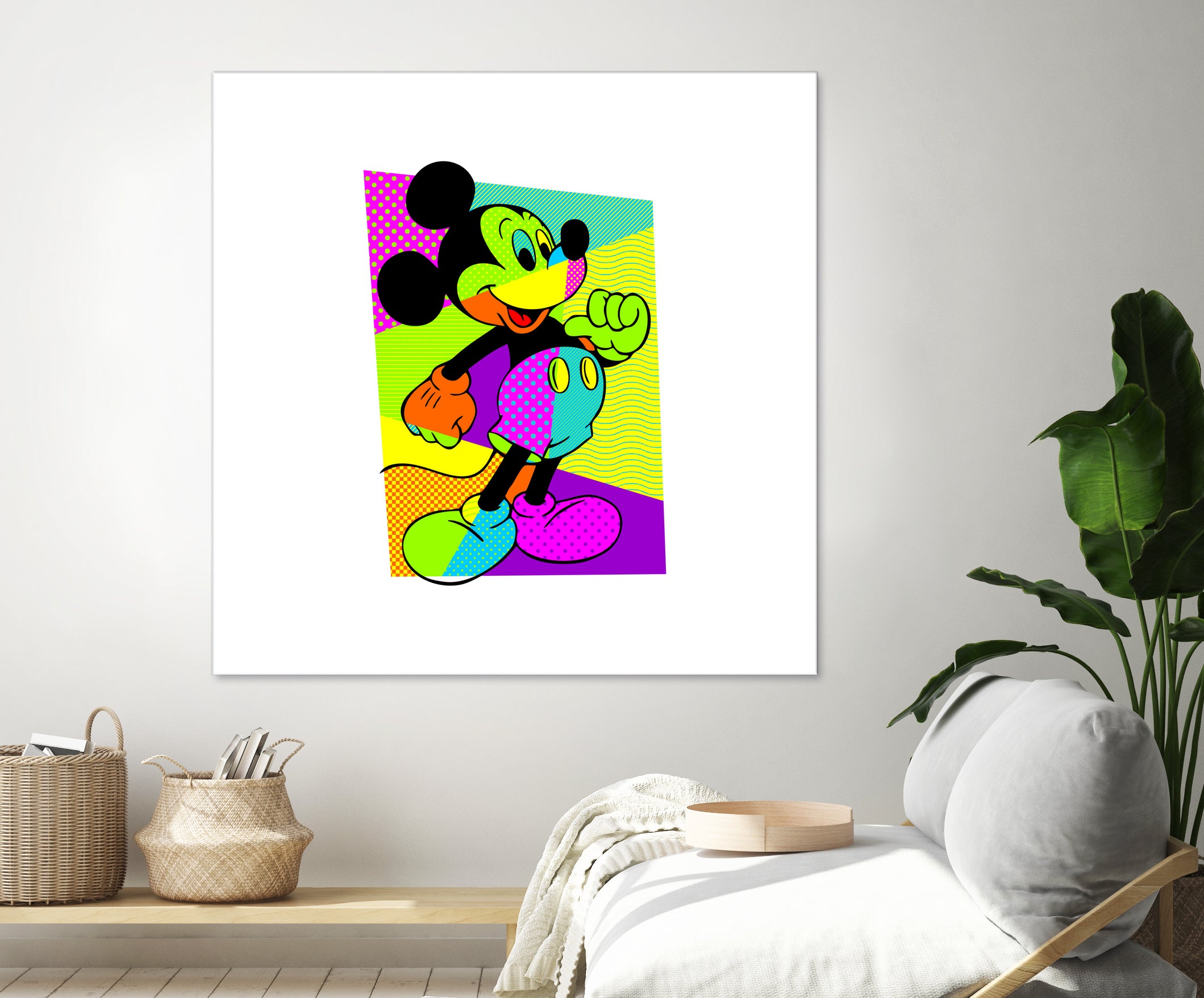 Mickey Mouse | Pop Art by William Cuccio on GIANT ART - green digital painting