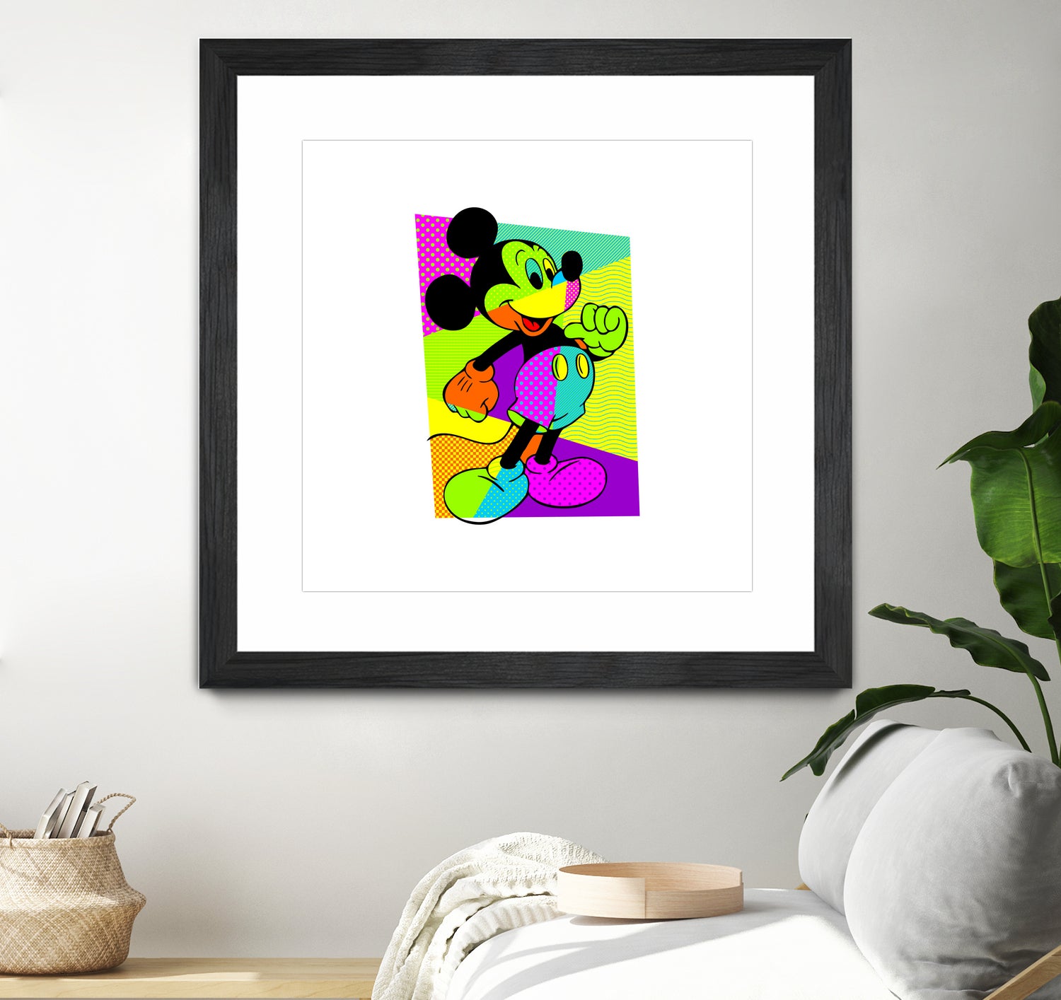 Mickey Mouse | Pop Art by William Cuccio on GIANT ART - green digital painting