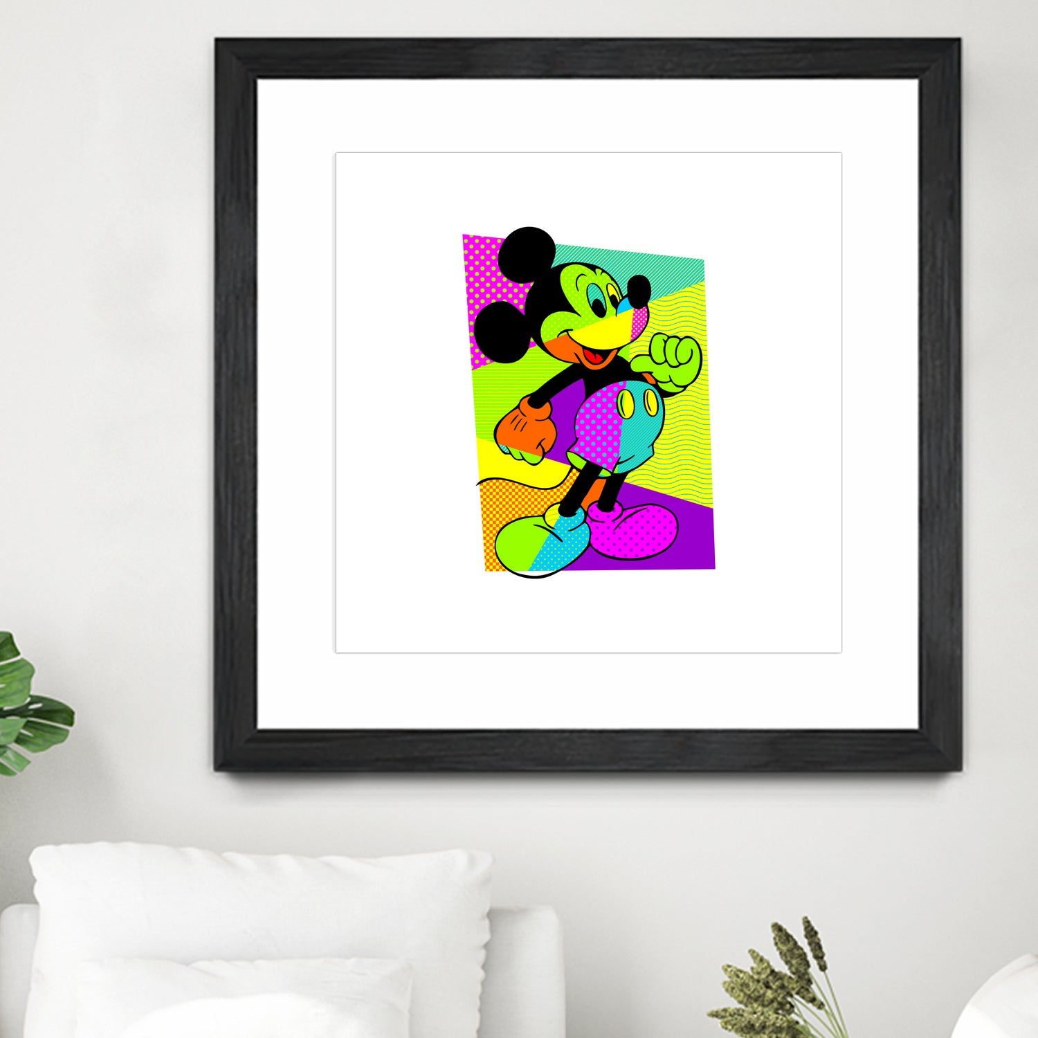 Mickey Mouse | Pop Art by William Cuccio on GIANT ART - green digital painting