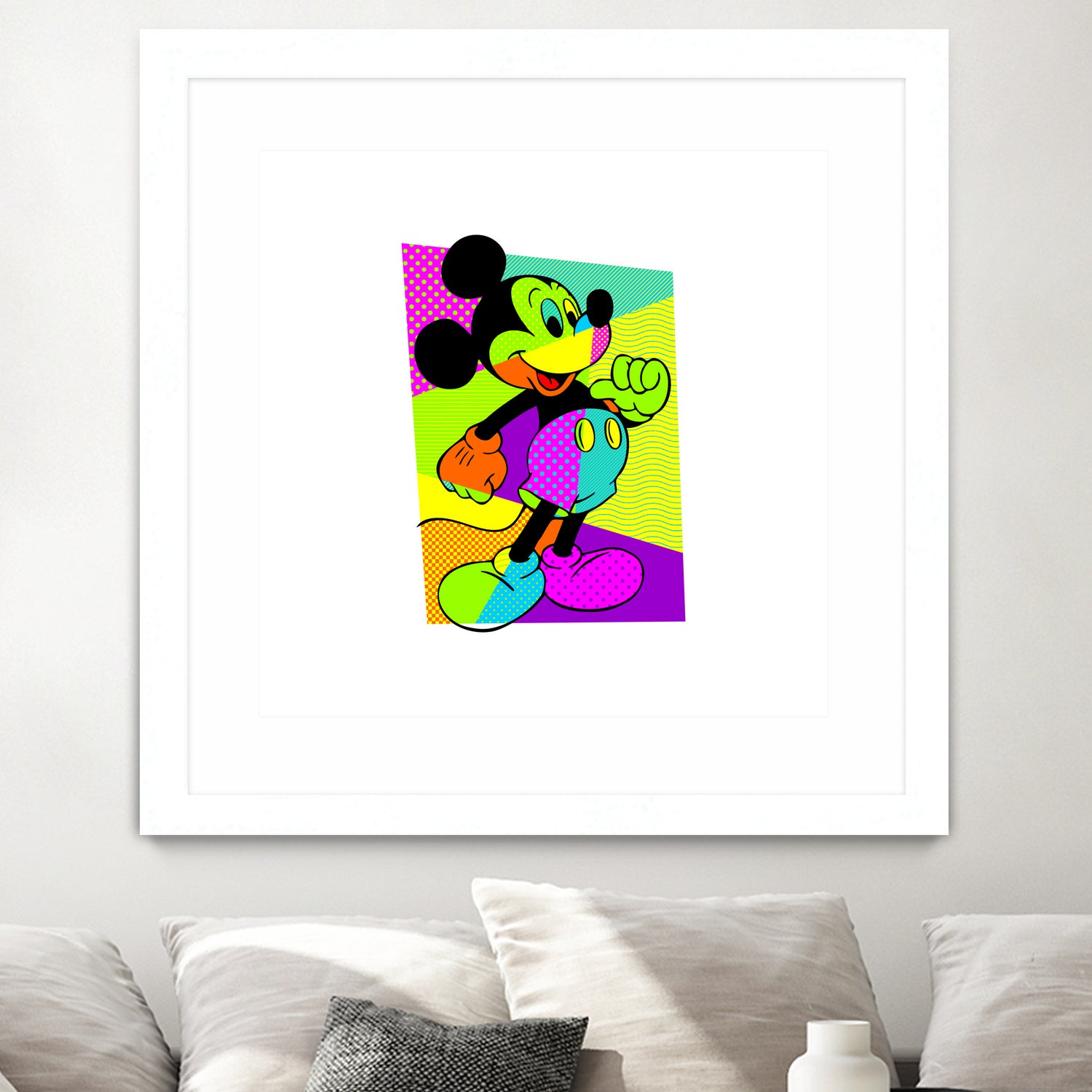 Mickey Mouse | Pop Art by William Cuccio on GIANT ART - green digital painting