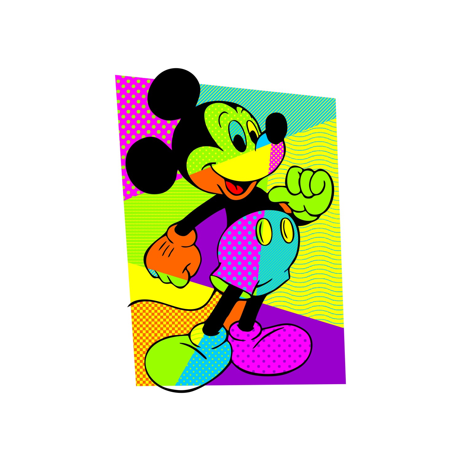 Mickey Mouse | Pop Art by William Cuccio on GIANT ART - green digital painting