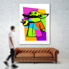 The Child | Baby Yoda | Mandalorian | Pop Art by William Cuccio on GIANT ART - green digital painting