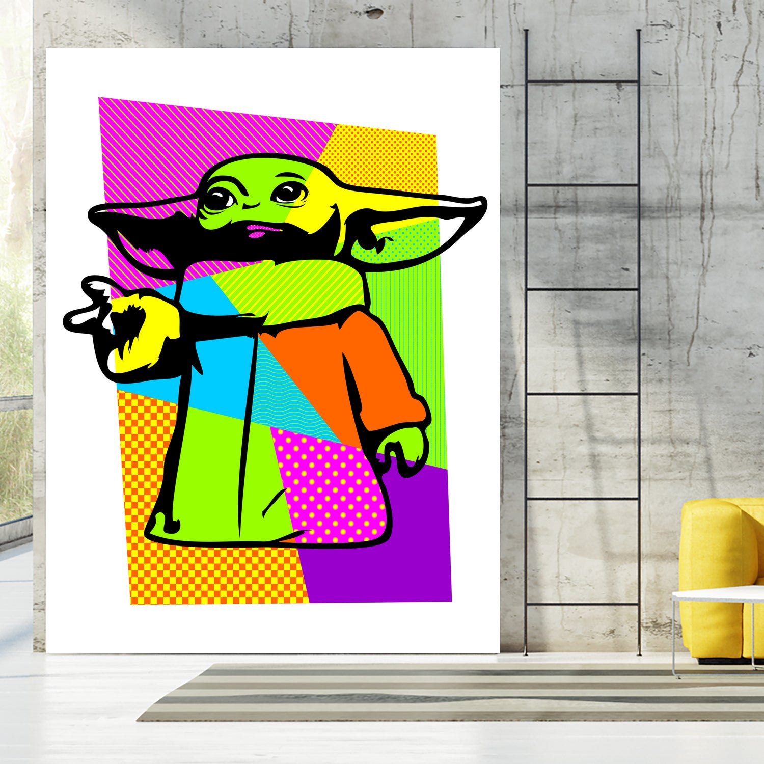 The Child | Baby Yoda | Mandalorian | Pop Art by William Cuccio on GIANT ART - green digital painting