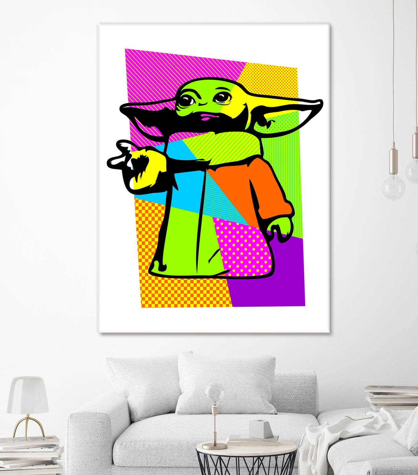 The Child | Baby Yoda | Mandalorian | Pop Art by William Cuccio on GIANT ART - green digital painting