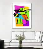 The Child | Baby Yoda | Mandalorian | Pop Art by William Cuccio on GIANT ART - green digital painting