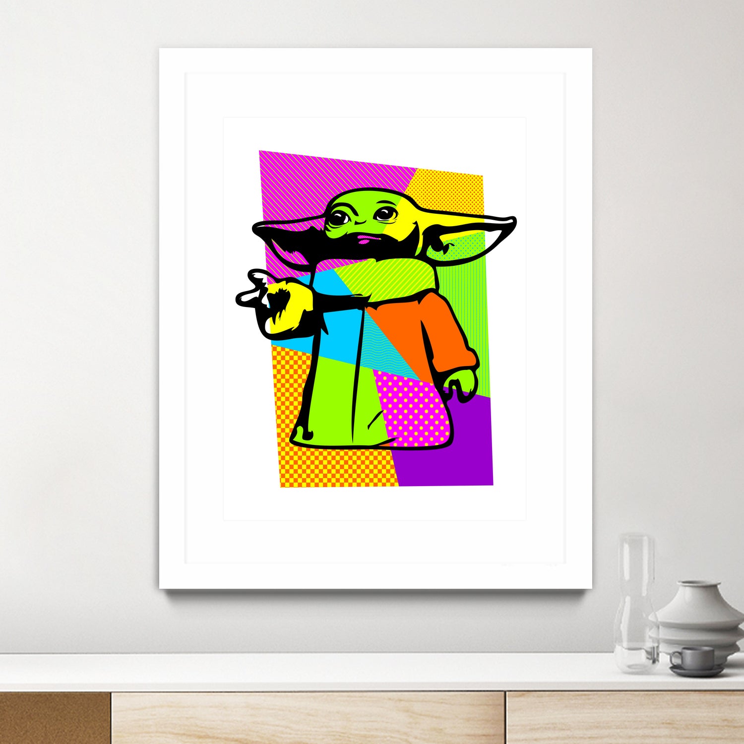 The Child | Baby Yoda | Mandalorian | Pop Art by William Cuccio on GIANT ART - green digital painting