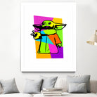 The Child | Baby Yoda | Mandalorian | Pop Art by William Cuccio on GIANT ART - green digital painting