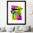 The Child | Baby Yoda | Mandalorian | Pop Art by William Cuccio on GIANT ART - green digital painting