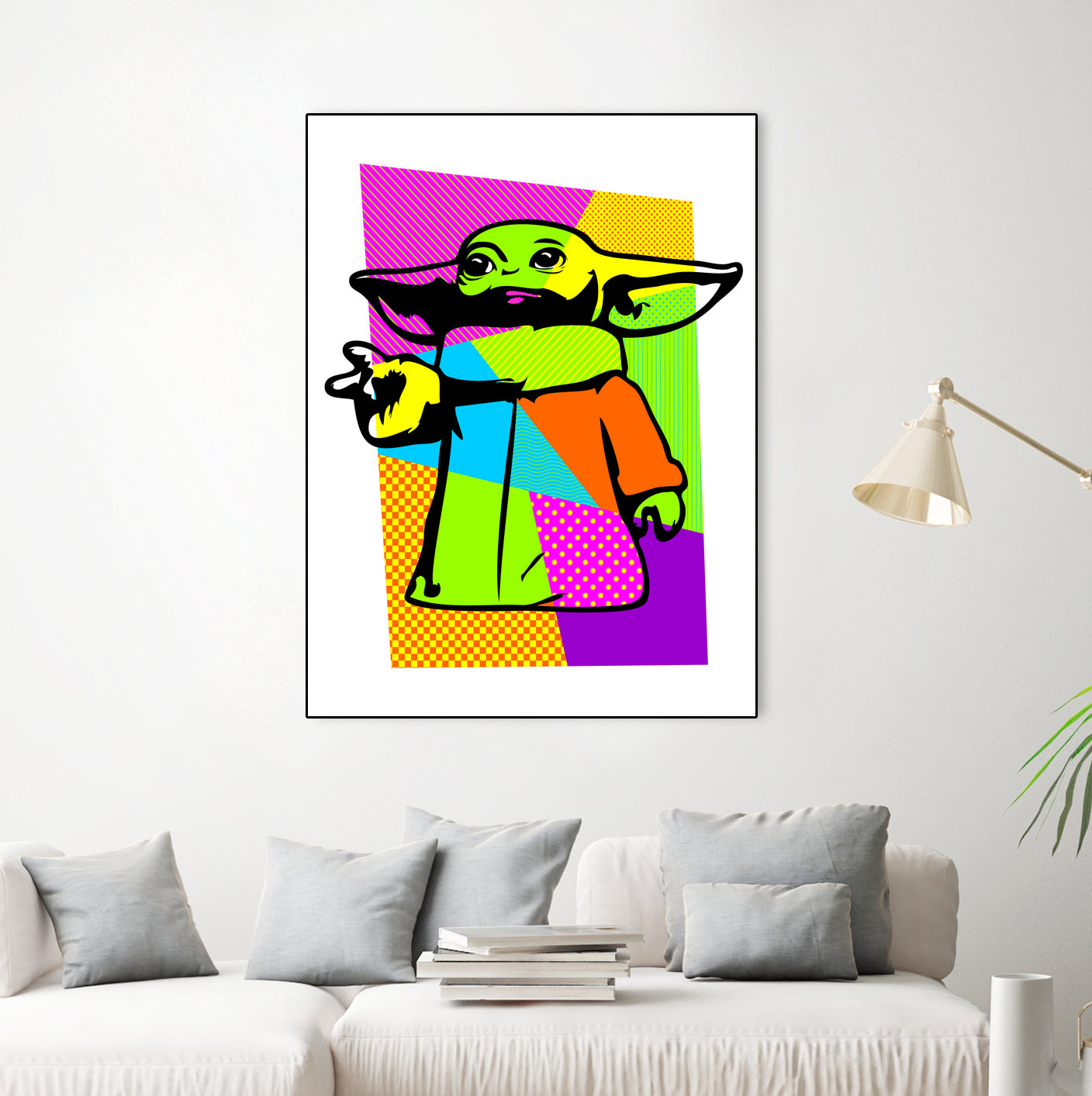 The Child | Baby Yoda | Mandalorian | Pop Art by William Cuccio on GIANT ART - green digital painting