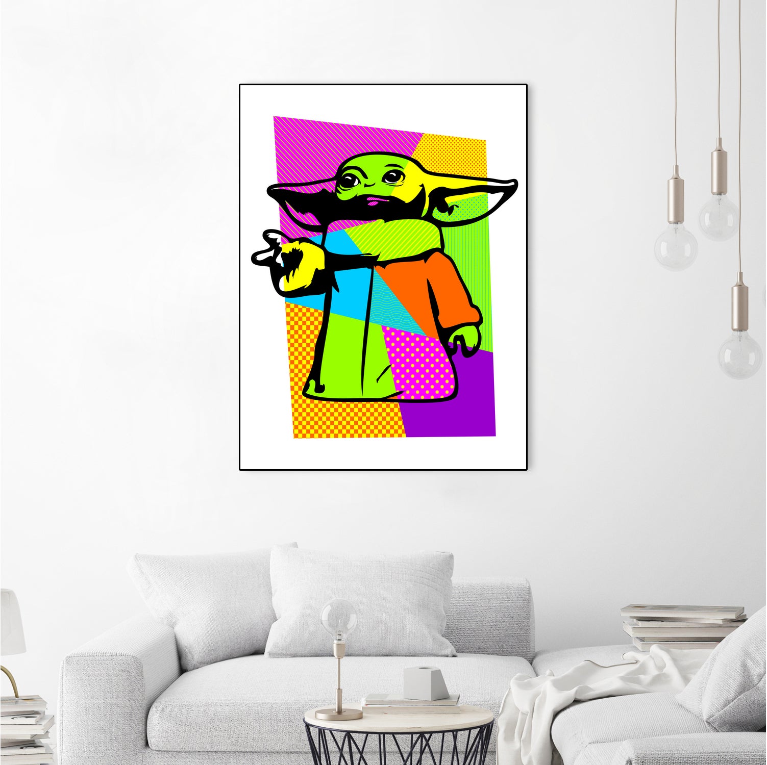 The Child | Baby Yoda | Mandalorian | Pop Art by William Cuccio on GIANT ART - green digital painting