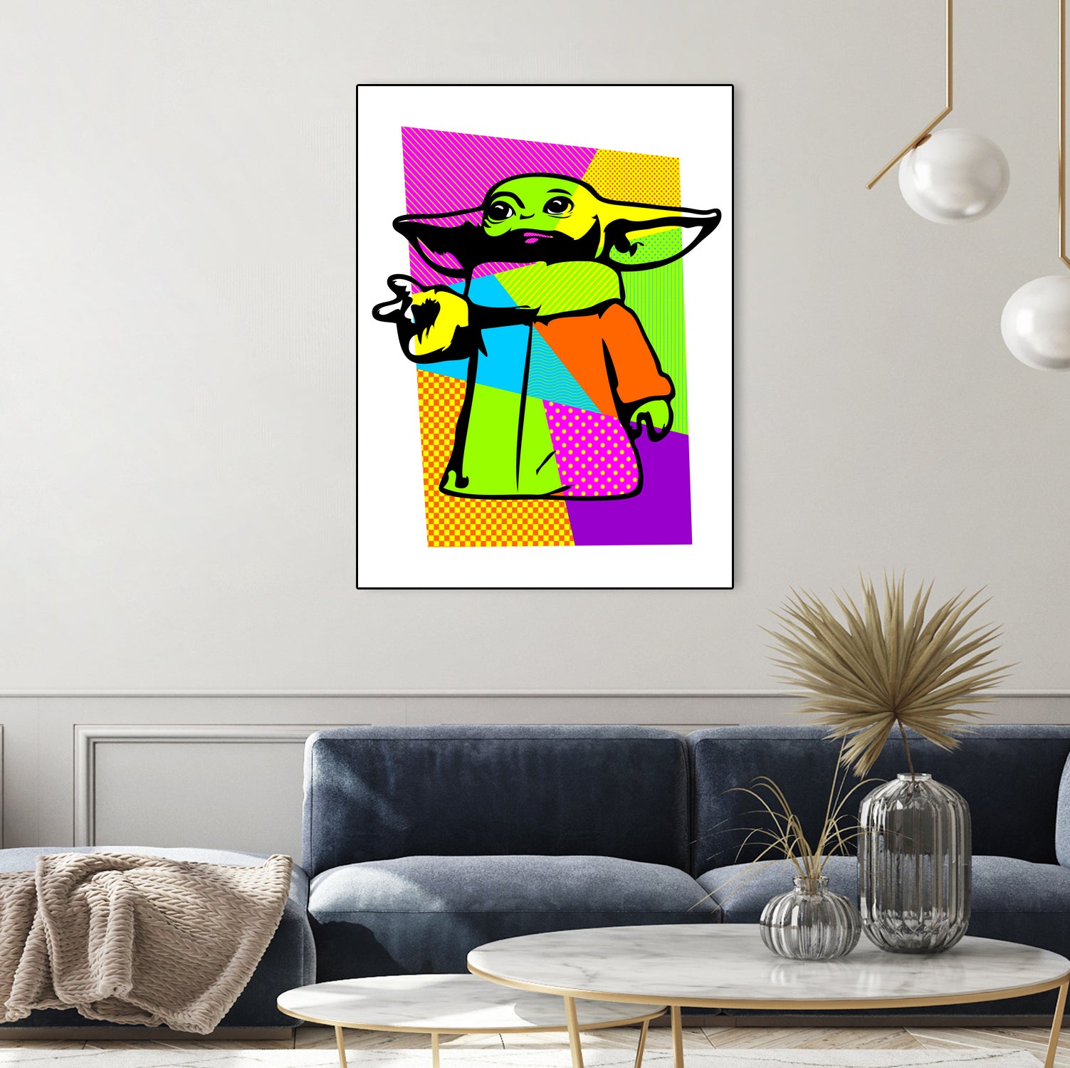 The Child | Baby Yoda | Mandalorian | Pop Art by William Cuccio on GIANT ART - green digital painting