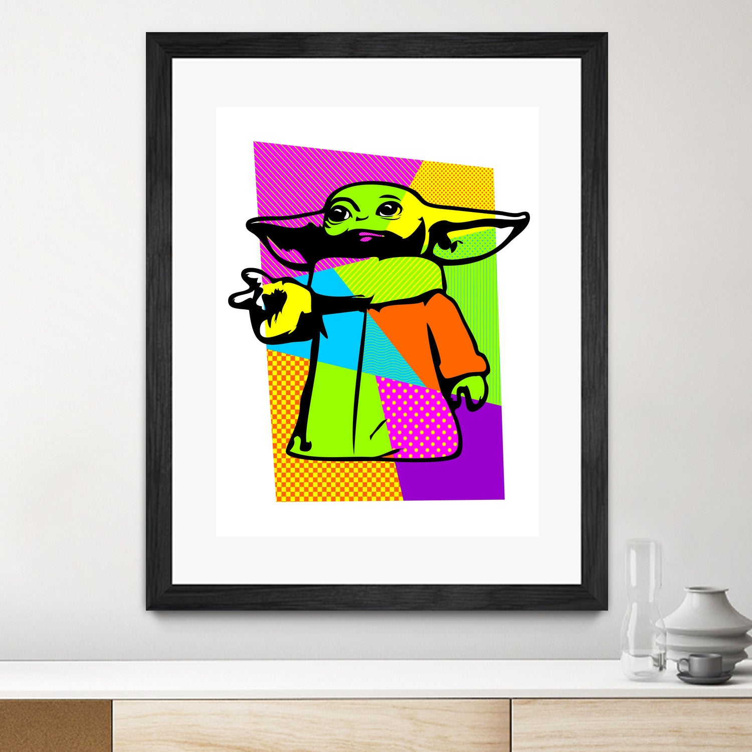 The Child | Baby Yoda | Mandalorian | Pop Art by William Cuccio on GIANT ART - green digital painting