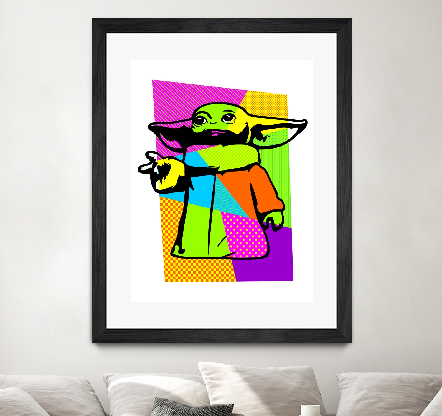 The Child | Baby Yoda | Mandalorian | Pop Art by William Cuccio on GIANT ART - green digital painting