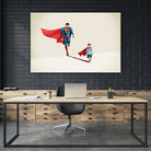 Boy of Tomorrow by Jason Ratliff on GIANT ART - red digital painting