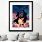 Squall and Rinoa couple FFVIII by MCAshe 24 on GIANT ART - blue digital painting