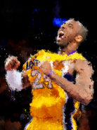 MAMBA HUSTLE PLAYS by Eysmael Quisora on GIANT ART - black digital painting