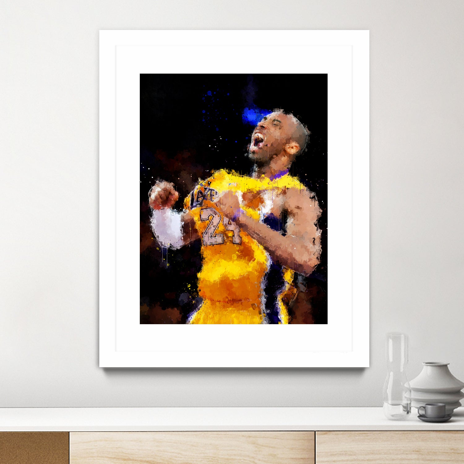 MAMBA HUSTLE PLAYS by Eysmael Quisora on GIANT ART - black digital painting