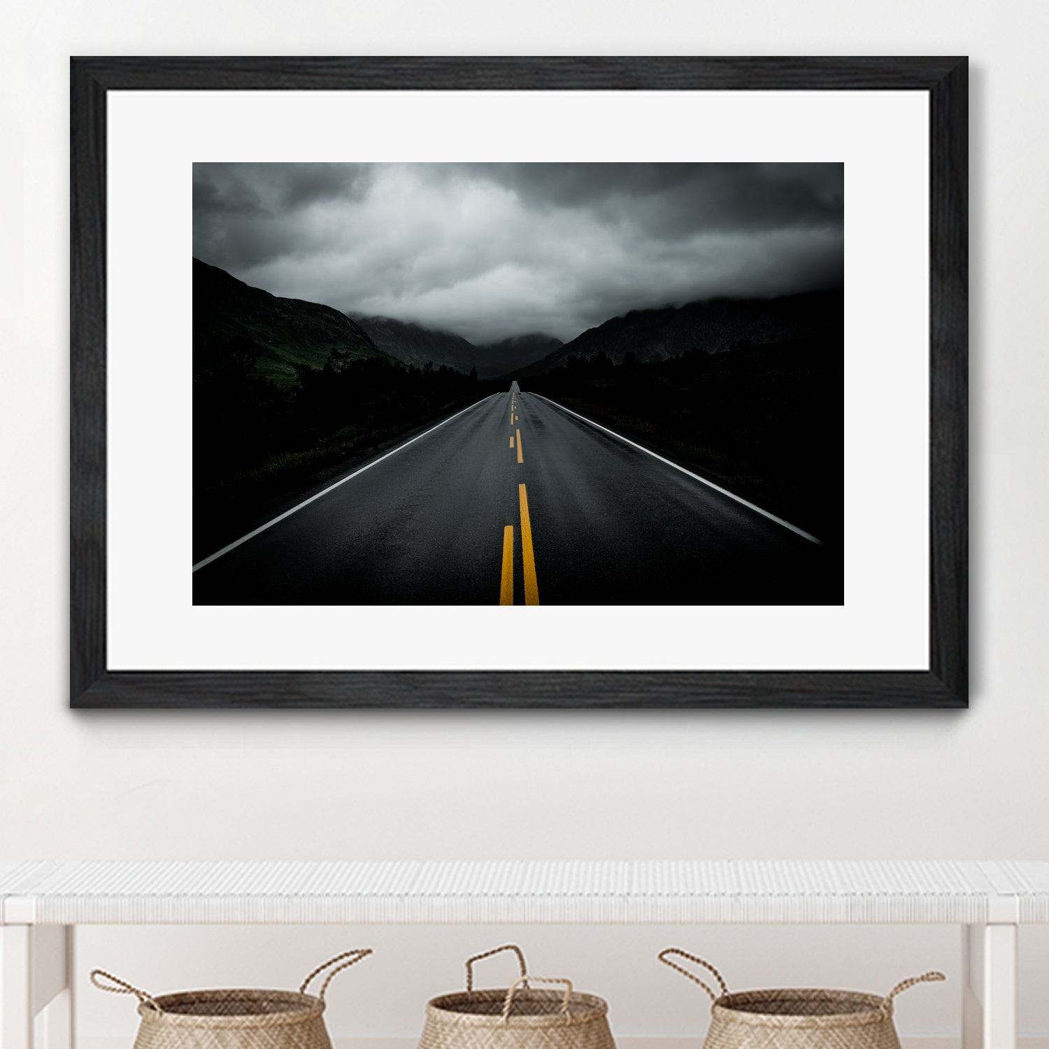 Open Road Landscape by Nicklas Gustafsson on GIANT ART - black photo manipulation