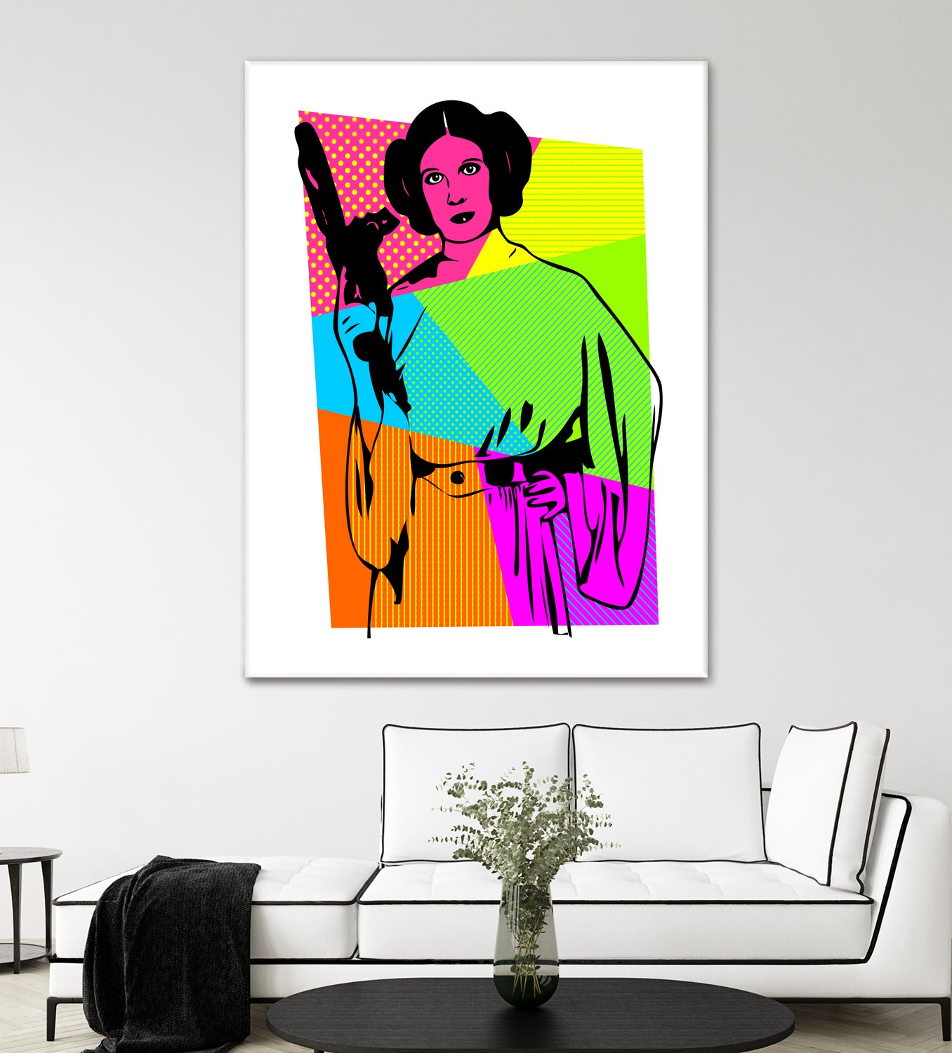 Princess Leia | Star Wars | Pop Art by William Cuccio on GIANT ART - pink digital painting