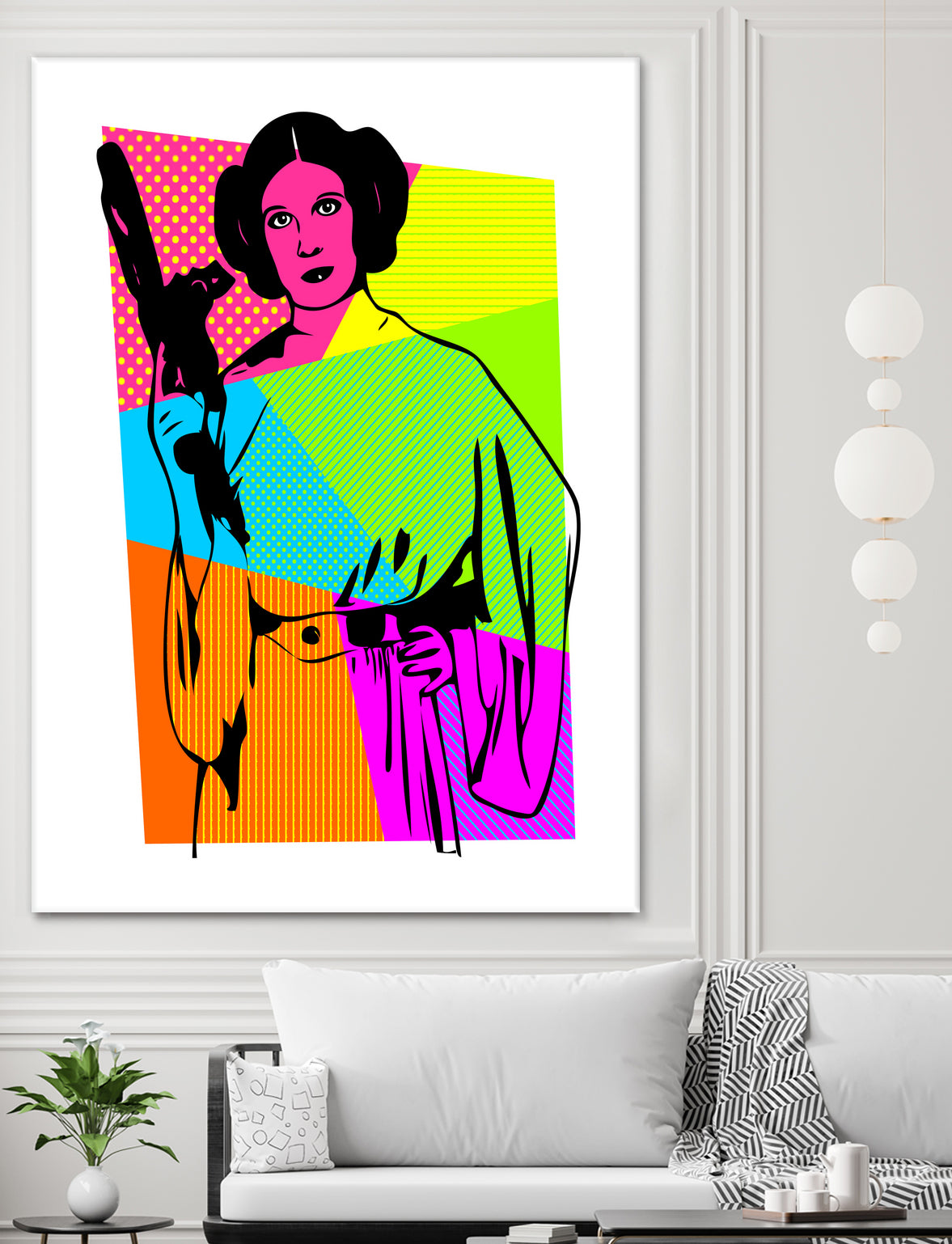 Princess Leia | Star Wars | Pop Art by William Cuccio on GIANT ART - pink digital painting