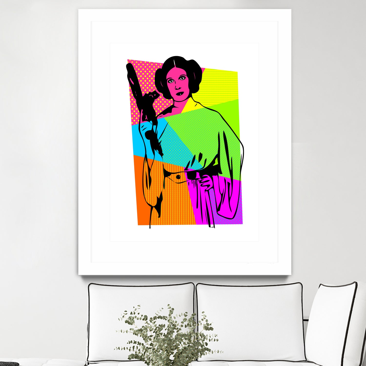 Princess Leia | Star Wars | Pop Art by William Cuccio on GIANT ART - pink digital painting