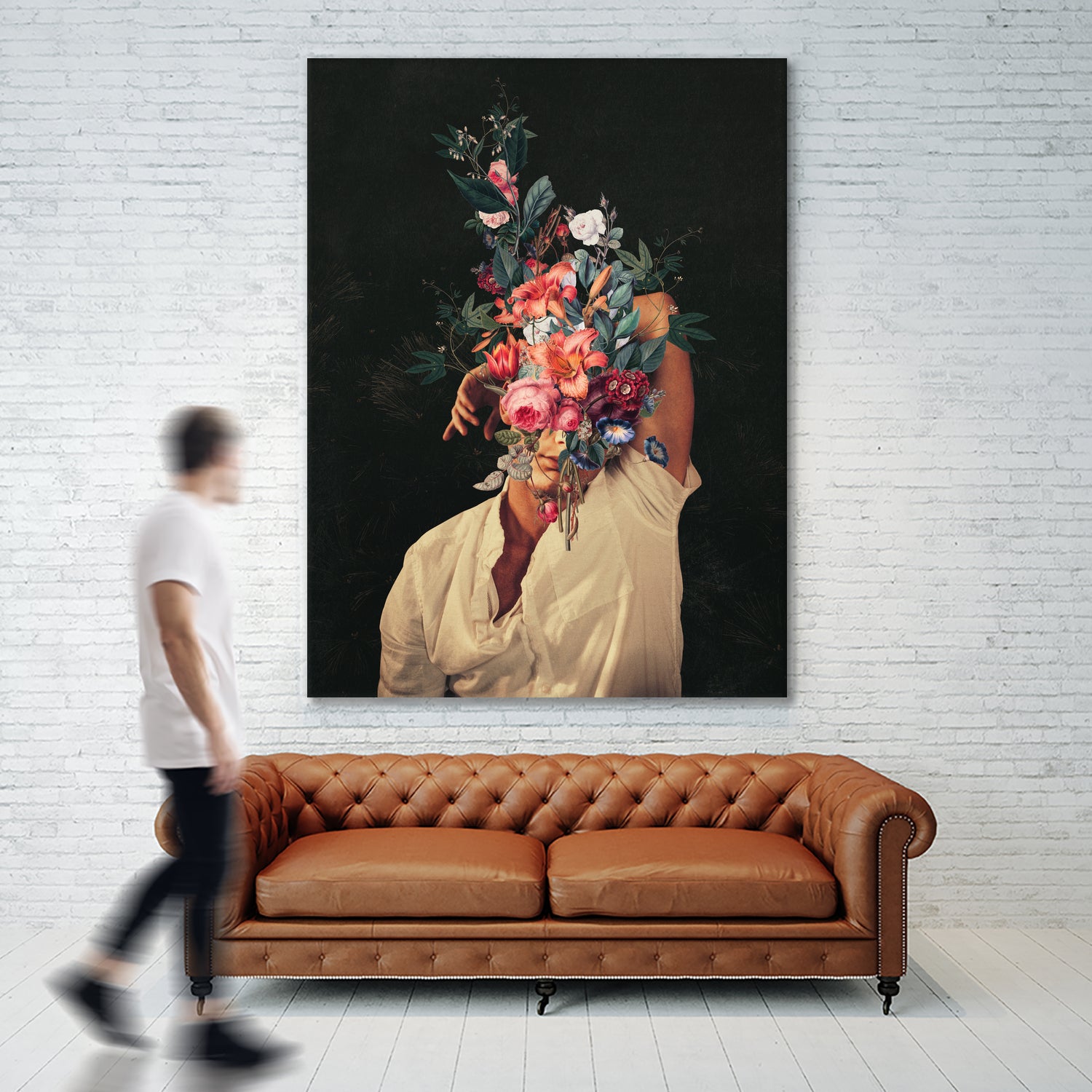 Roses Bloomed every time I thought of You by Frank Moth on GIANT ART - black digital painting