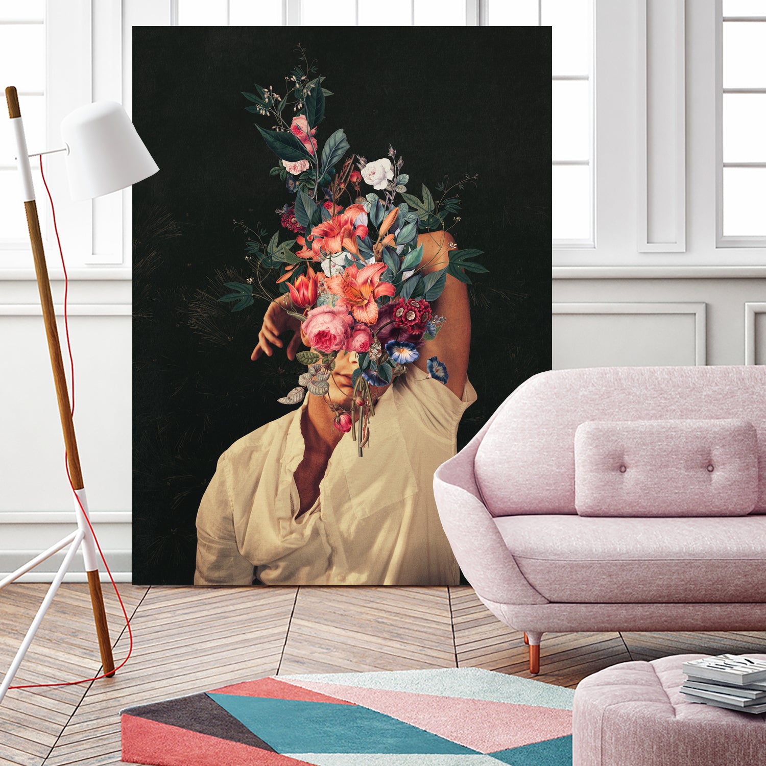 Roses Bloomed every time I thought of You by Frank Moth on GIANT ART - black digital painting